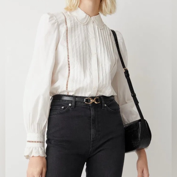 & OTHER STORIES Scalloped Blouse 0 - Picture 4 of 10